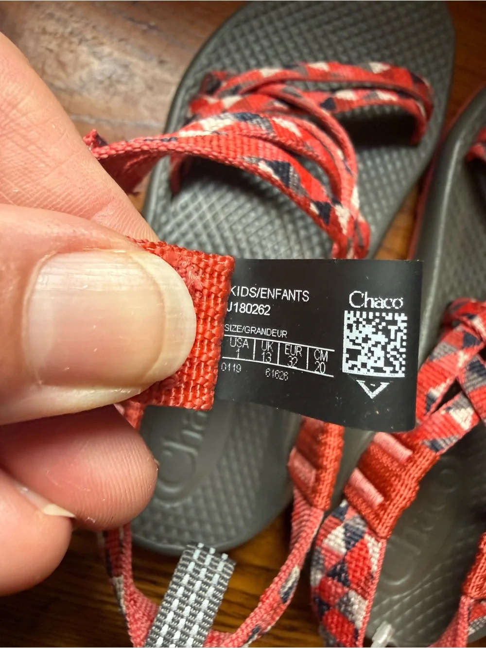 Chaco Kids' ZX1 Ecotread Athletic Sandals Multi-colored Strap